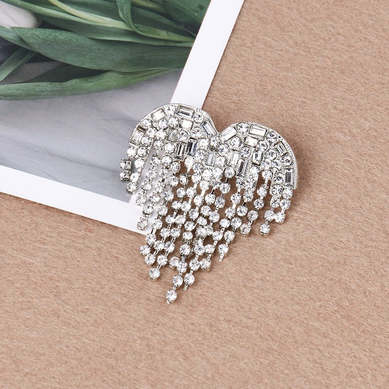 Amashi The Same Love Tassel Brooch With Anti-glare Neckline Pin - Broochs- Brooch - Broochs -