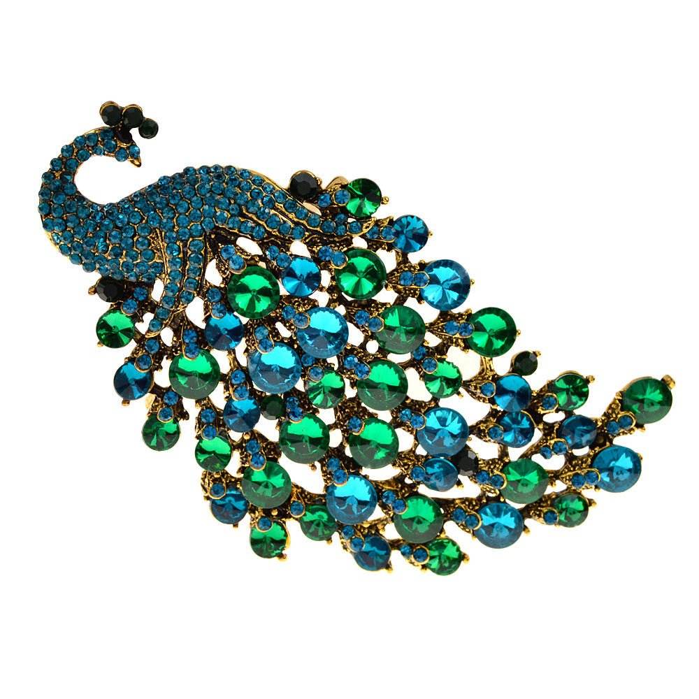 Colorful Peacock Women's Metal Brooch - Broochs- Brooch - Broochs -