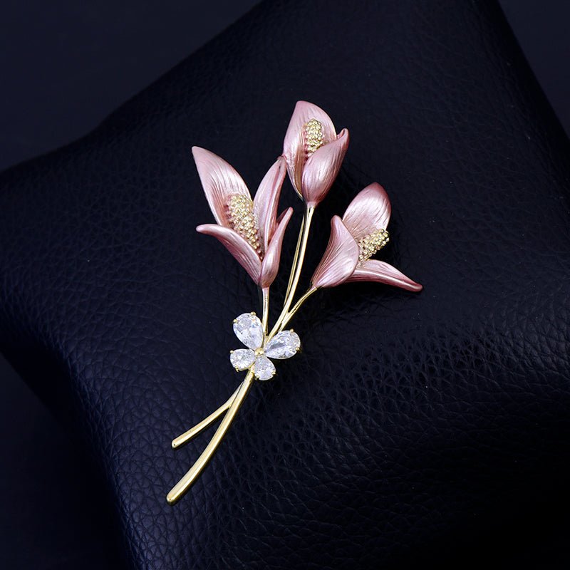 Contracted stereo flower brooch - Broochs- Brooch - Broochs -