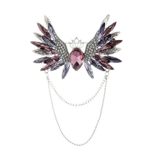 Flower Brooch Women Crystal Diamond Brooch Clothing Accessories - Broochs- Brooch - Broochs -