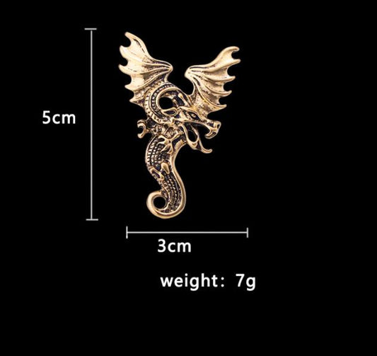 Flying Dragon Wing Dinosaur Brooch - Broochs- Brooch - Broochs -