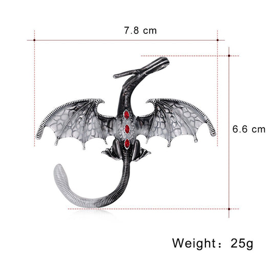 Personalized Cartoon Dragon Brooch All-Match Alloy Brooch - Broochs- Brooch - Broochs -