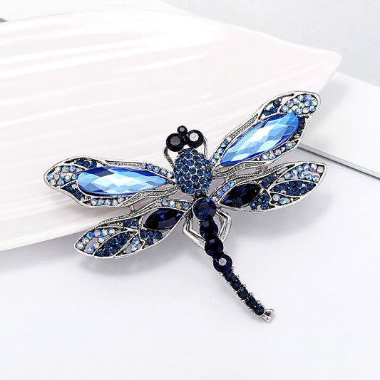 Rhinestone dragonfly brooch - Broochs- Brooch - Broochs -