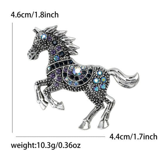 Year Of The Horse Zodiac Brooch Light Luxury And Versatile - Broochs- Brooch - Broochs -