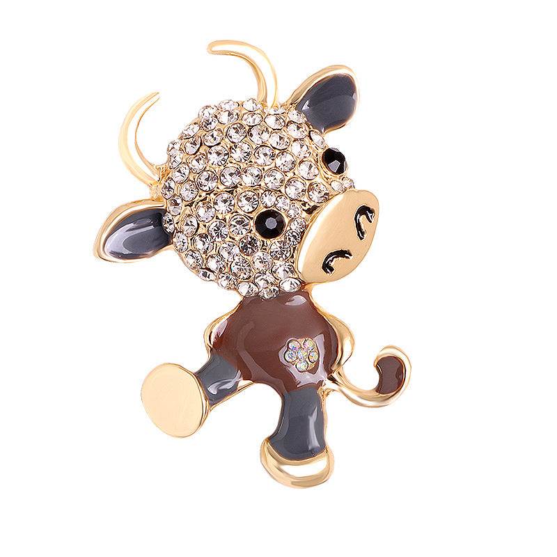 Luxury rhinestone corsage brooch