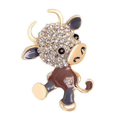 Luxury rhinestone corsage brooch