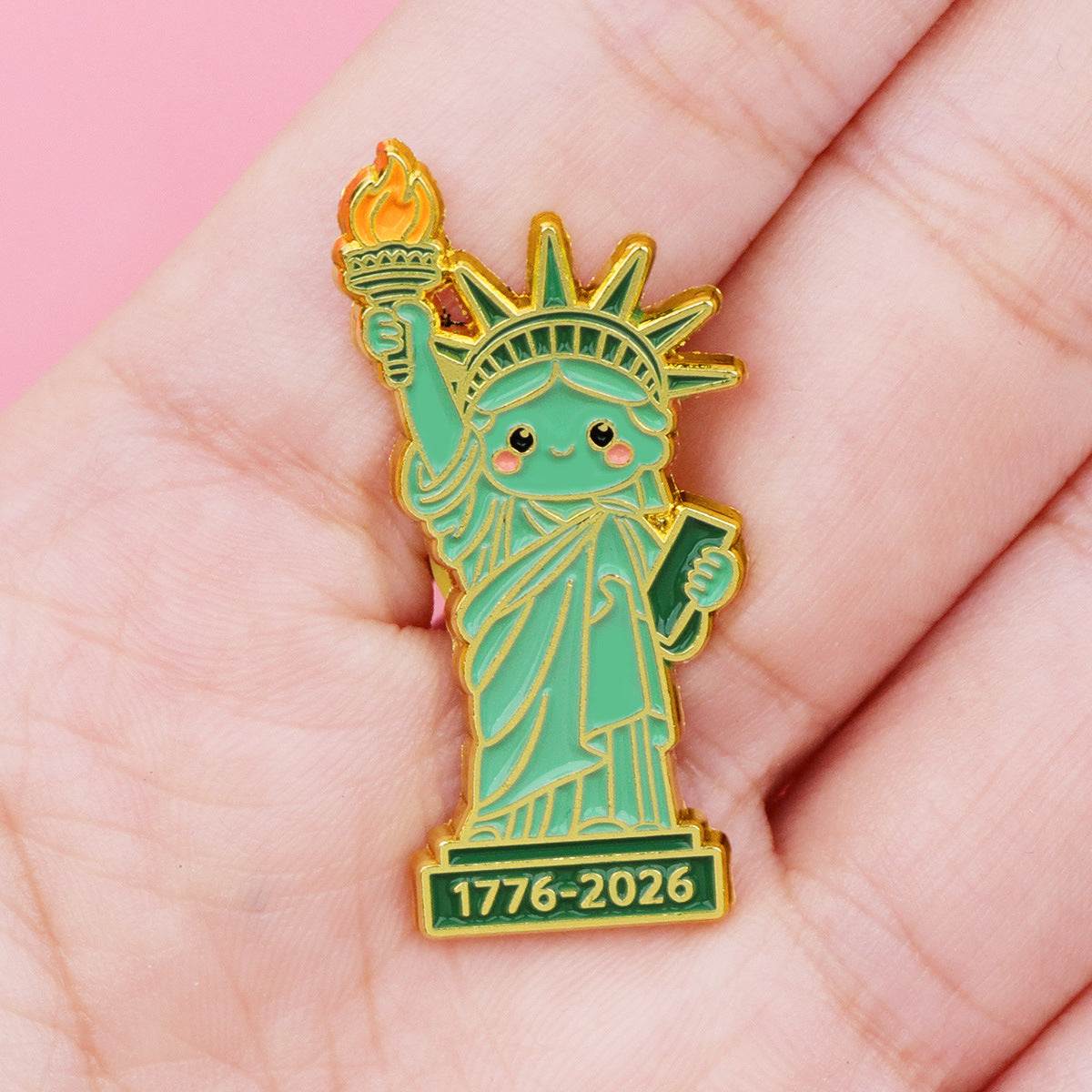 Classic metal badge brooch pin