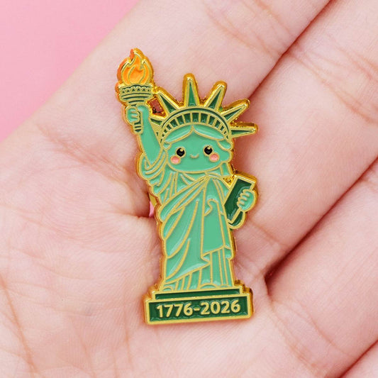 Classic metal badge brooch pin