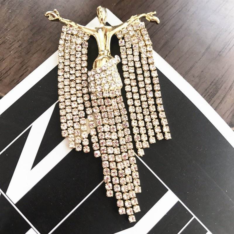 Brooch Personality Temperament Brooch Silk Scarf Buckle Fixed Clothes Anti-glare Neckline Decoration - Broochs- Brooch - Broochs -
