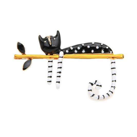Cartoon cat brooch - Broochs- Brooch - Broochs -