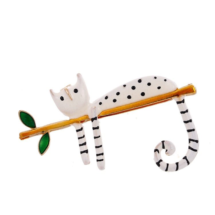 Cartoon cat brooch - Broochs- Brooch - Broochs -