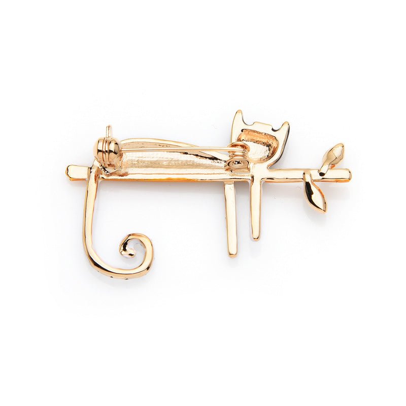 Cartoon cat brooch - Broochs- Brooch - Broochs -