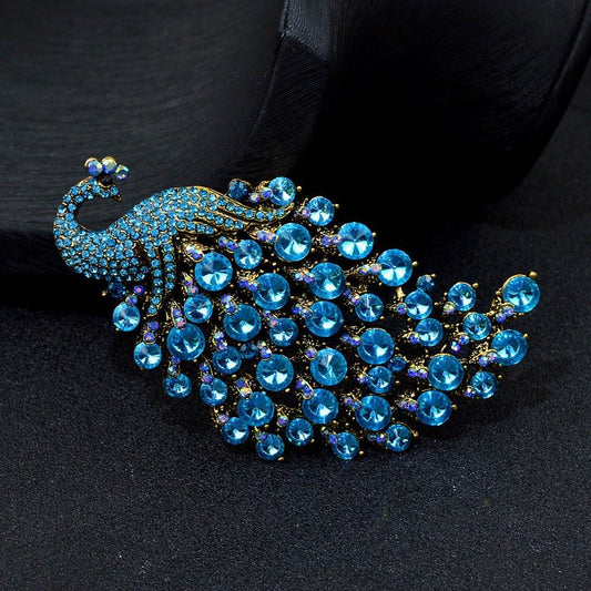 Colorful Peacock Women's Metal Brooch - Broochs- Brooch - Broochs -