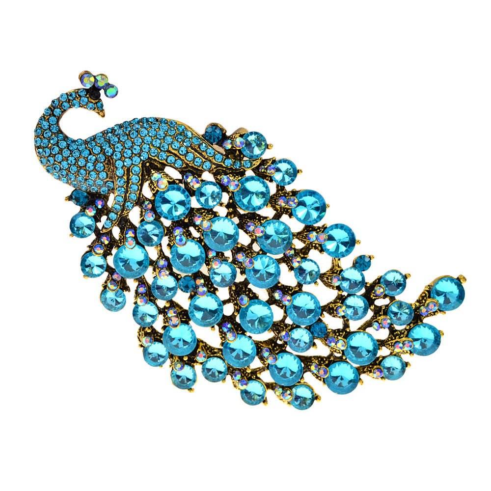 Colorful Peacock Women's Metal Brooch - Broochs- Brooch - Broochs -