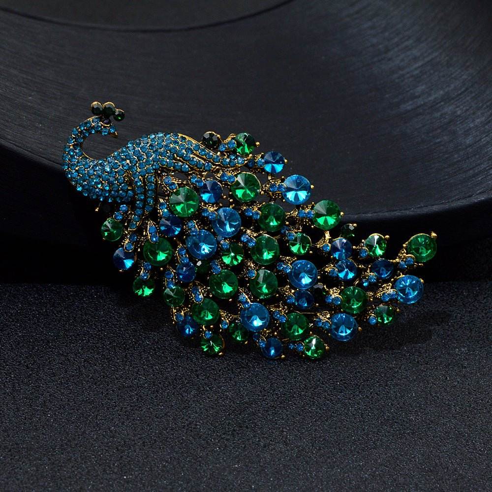 Colorful Peacock Women's Metal Brooch - Broochs- Brooch - Broochs -