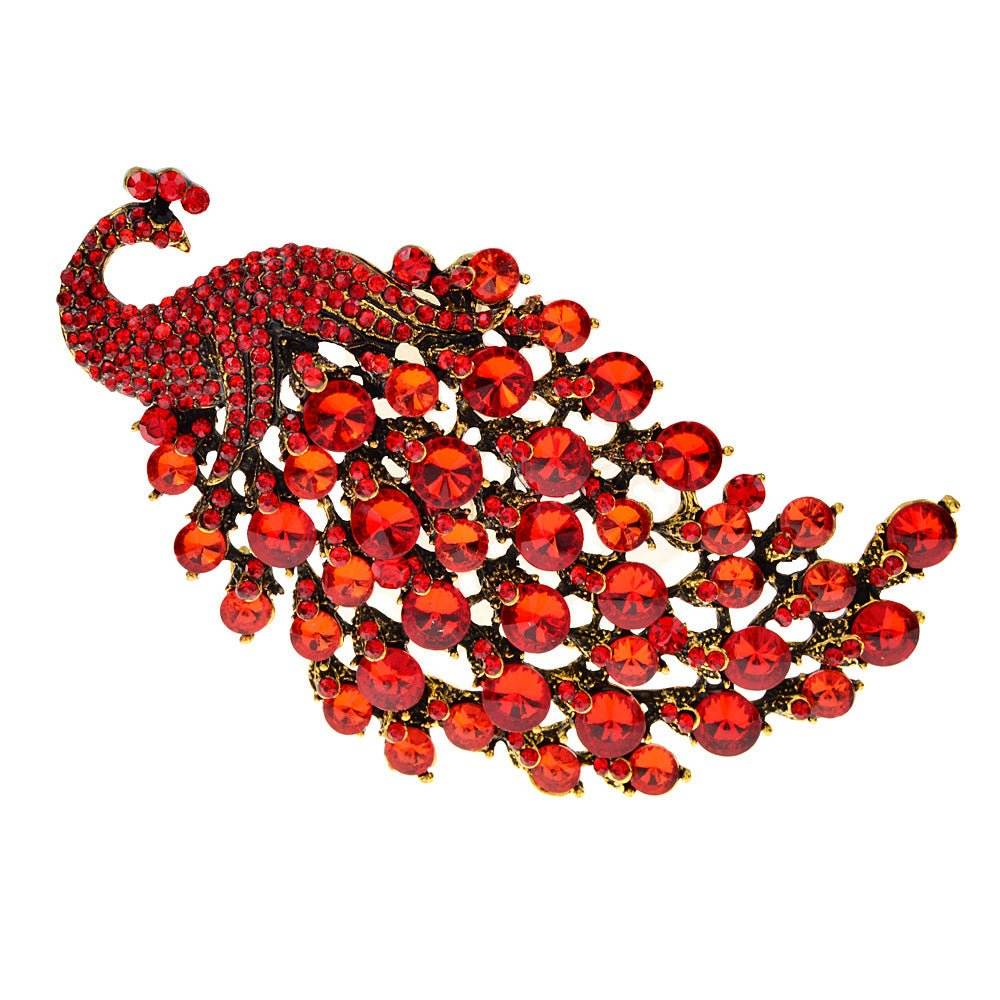 Colorful Peacock Women's Metal Brooch - Broochs- Brooch - Broochs -