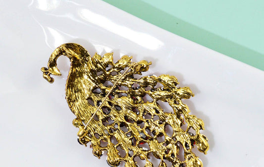 Colorful Peacock Women's Metal Brooch - Broochs- Brooch - Broochs -