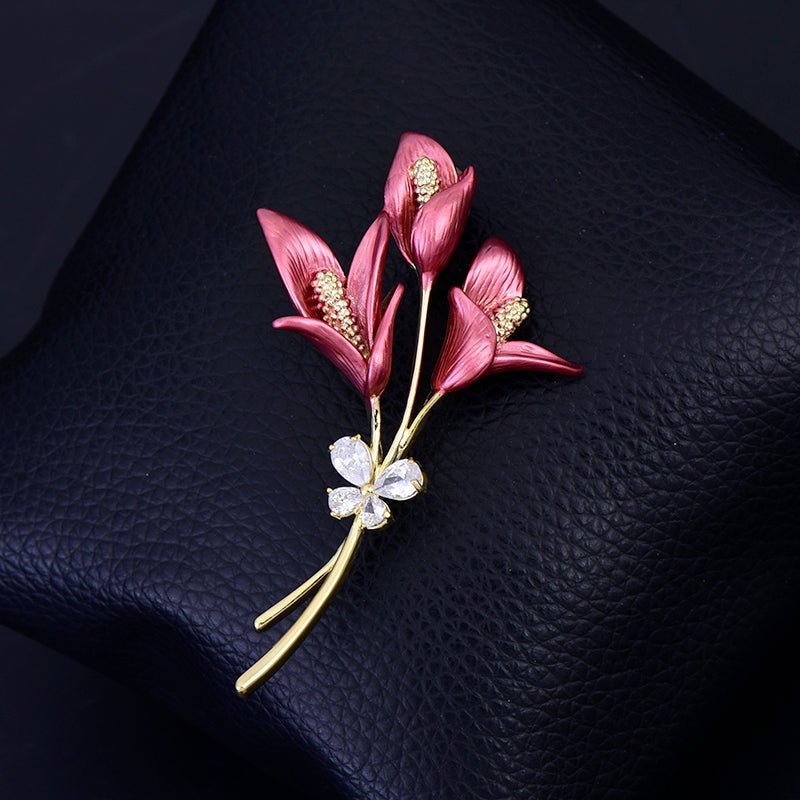 Contracted stereo flower brooch - Broochs- Brooch - Broochs -