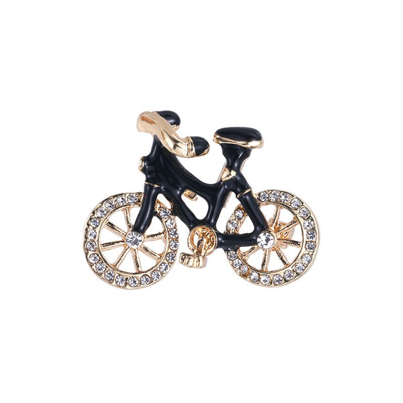 Creative Bicycle Brooch Collar Pin Brooch Dripping Oil - Broochs- Brooch - Broochs -