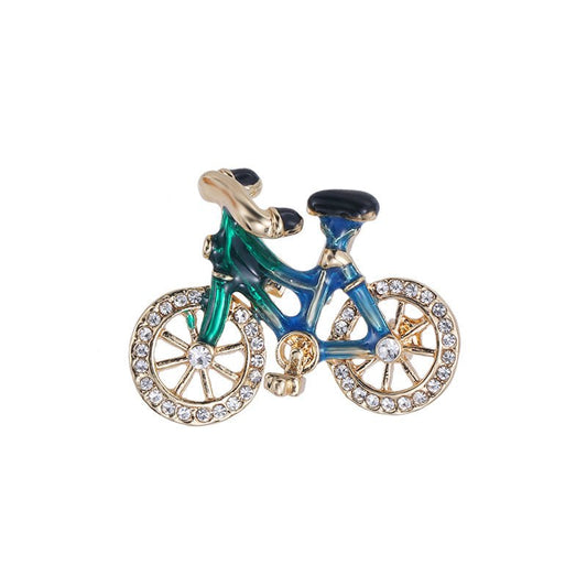 Creative Bicycle Brooch Collar Pin Brooch Dripping Oil - Broochs- Brooch - Broochs -