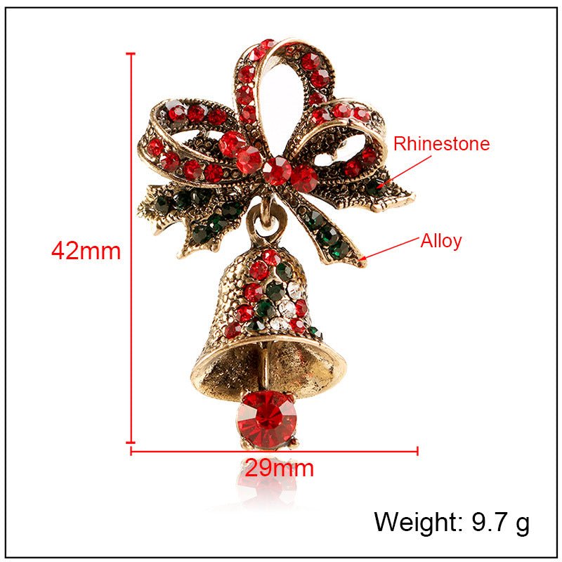 Creative holiday brooch bell brooch - Broochs- Brooch - Broochs -