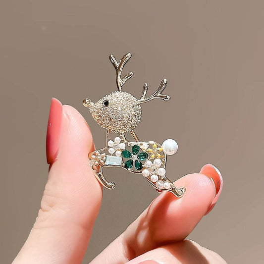 Cute Deer Brooch High-end Elegant And Versatile Exquisite - Broochs- Brooch - Broochs -