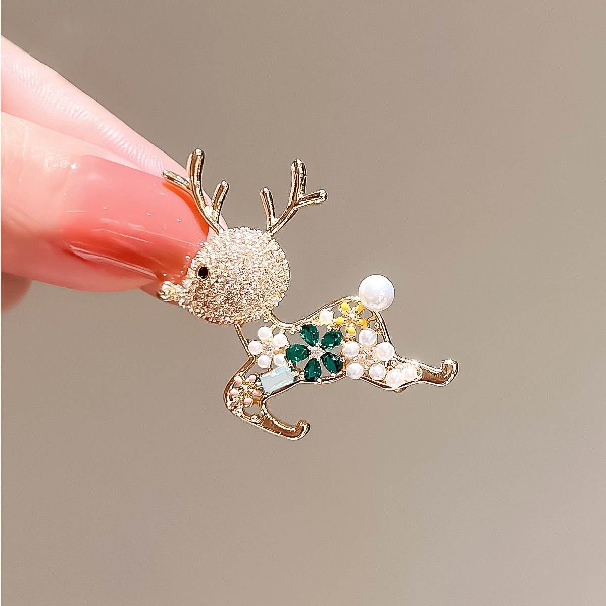 Cute Deer Brooch High-end Elegant And Versatile Exquisite - Broochs- Brooch - Broochs -