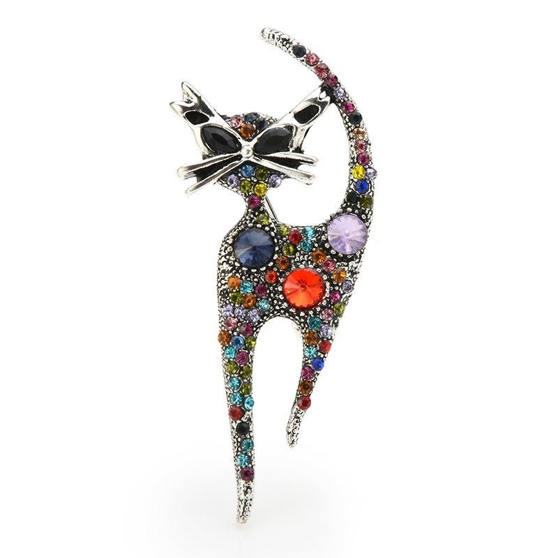 Cute kitty cat animal brooch - Broochs- Brooch - Broochs -
