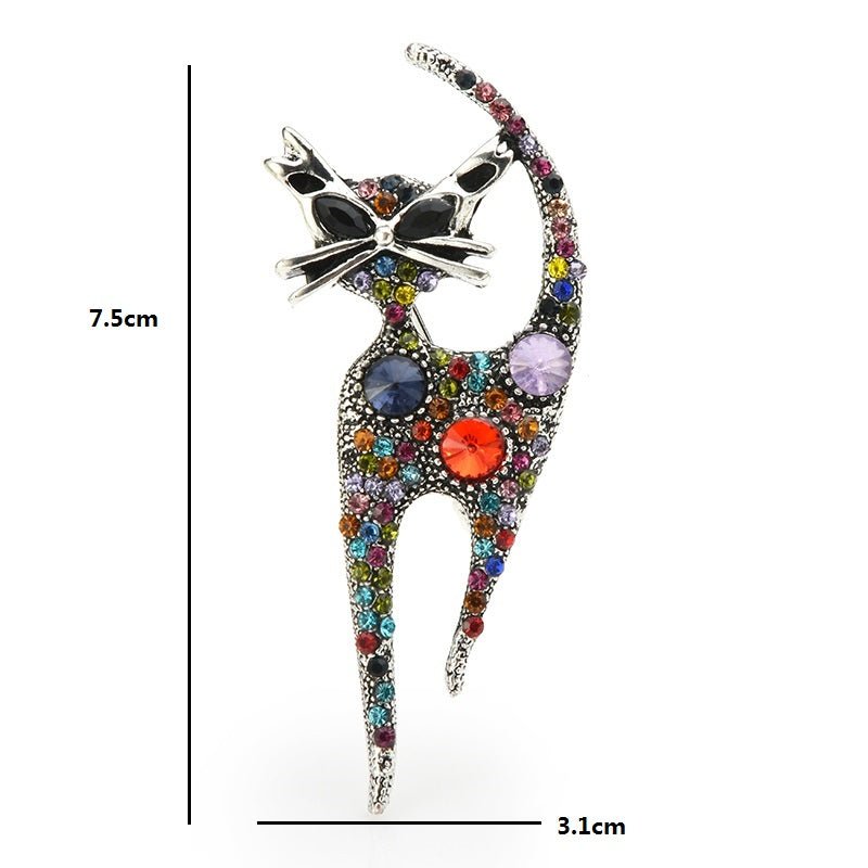 Cute kitty cat animal brooch - Broochs- Brooch - Broochs -
