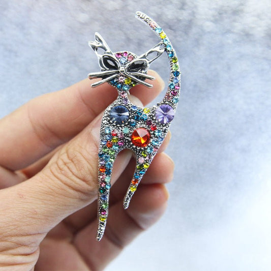 Cute kitty cat animal brooch - Broochs- Brooch - Broochs -
