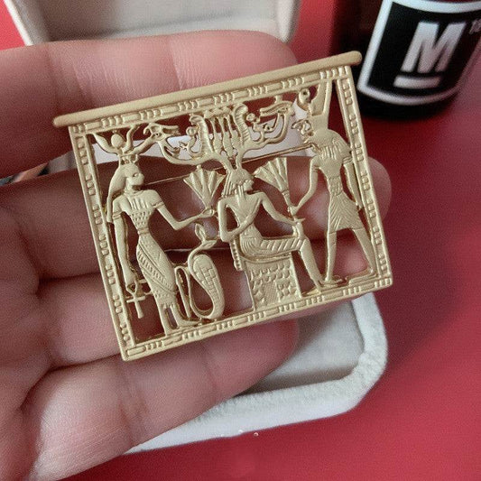 Egyptian Pharaoh brooch pin