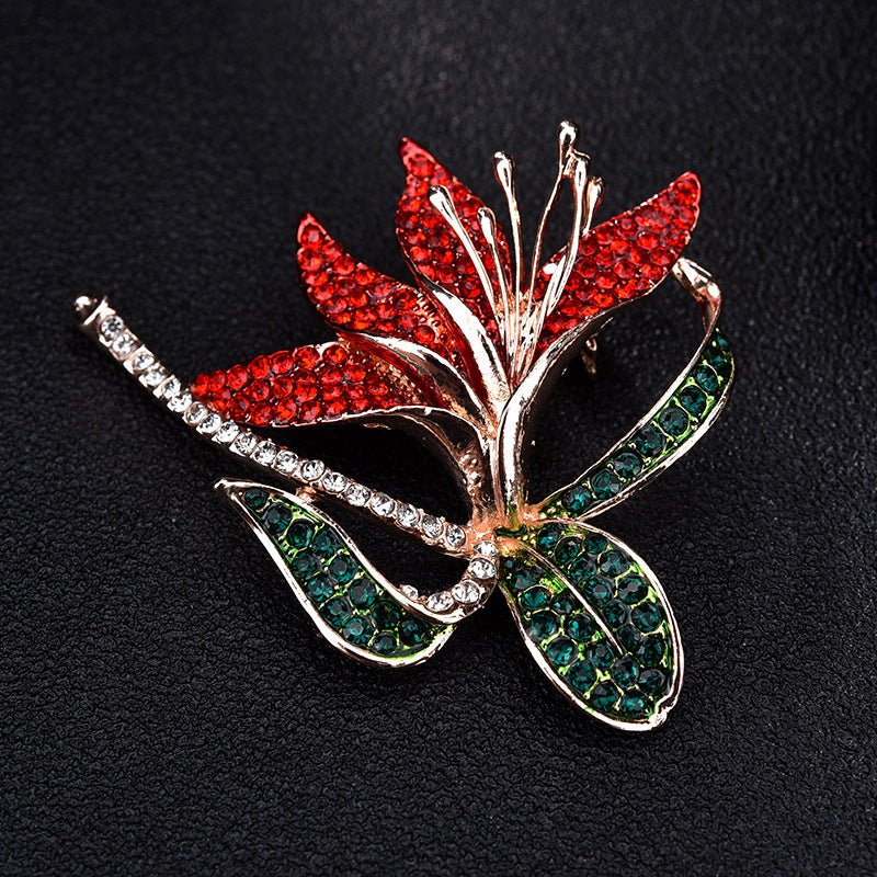 Daffodil Full Diamond Brooch, High-end Brooch, Clothing Accessories, Corsage - Broochs- Brooch - Broochs -