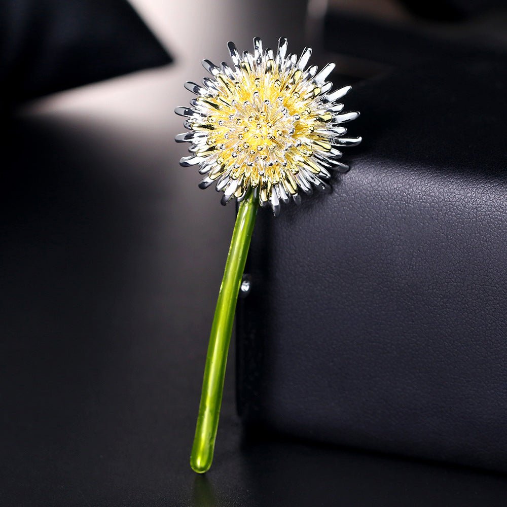 Delicate dandelion brooch - Broochs- Brooch - Broochs -
