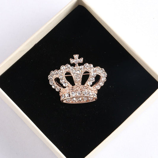 Diamond Crown Brooch - Broochs- 0 - Broochs -
