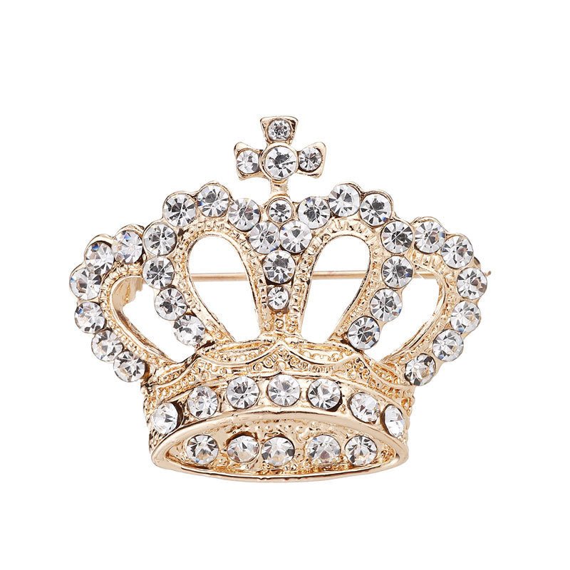 Diamond Crown Brooch - Broochs- 0 - Broochs -