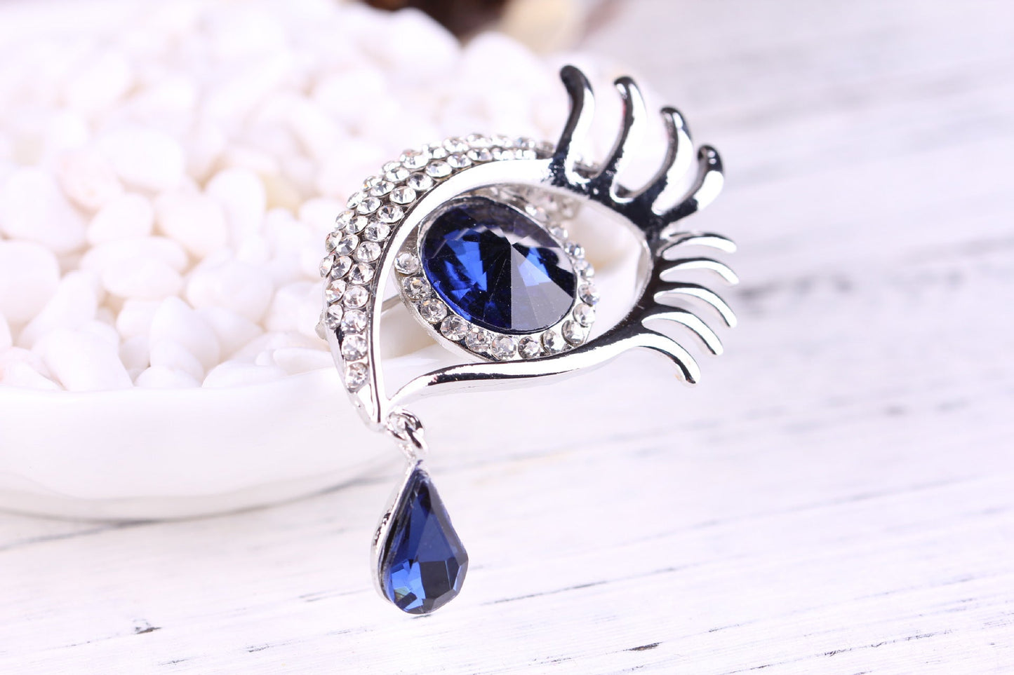 Diamond-encrusted brooch - Broochs- Brooch - Broochs -