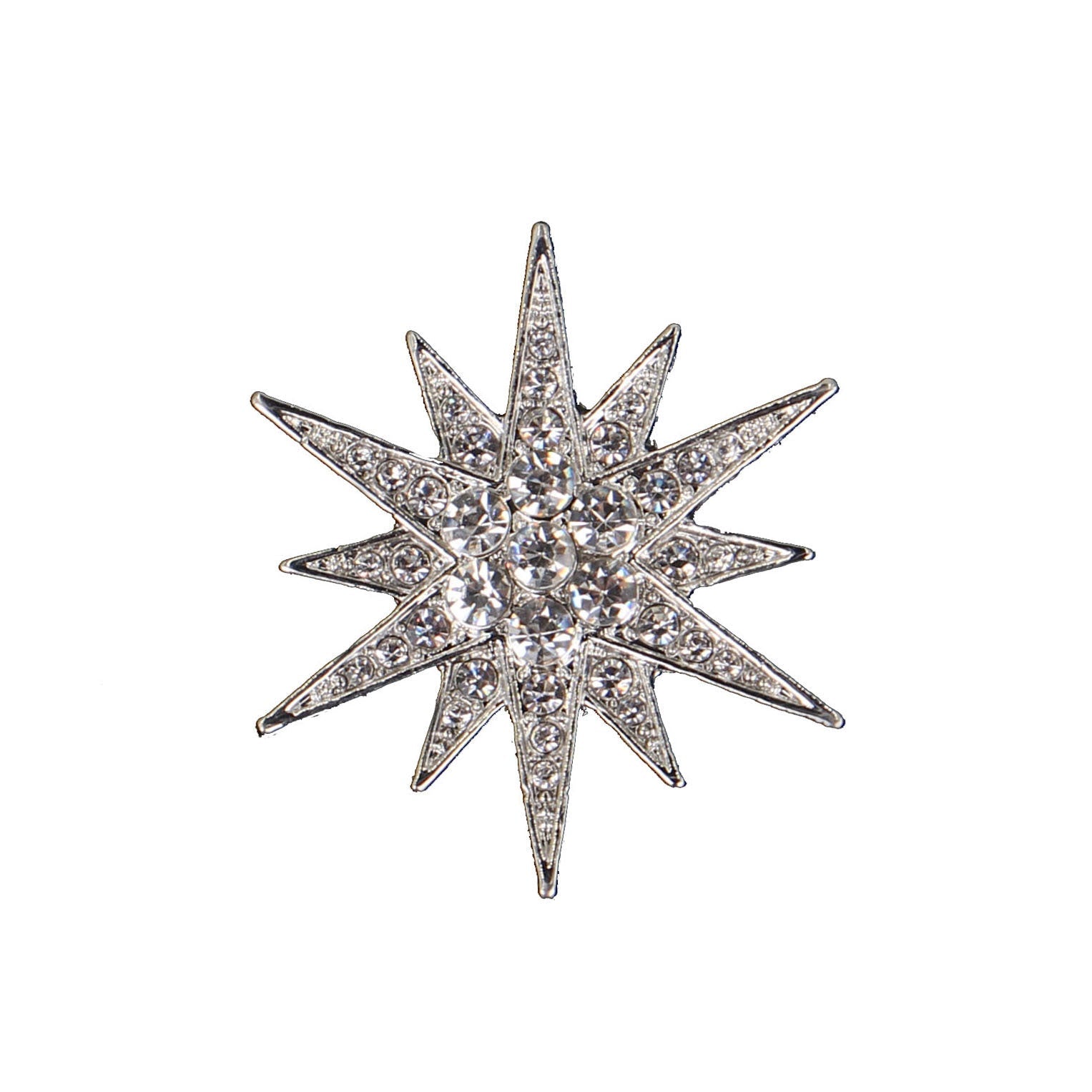Diamond Fashion Cufflink Brooch Accessories - Broochs- Brooch - Broochs -