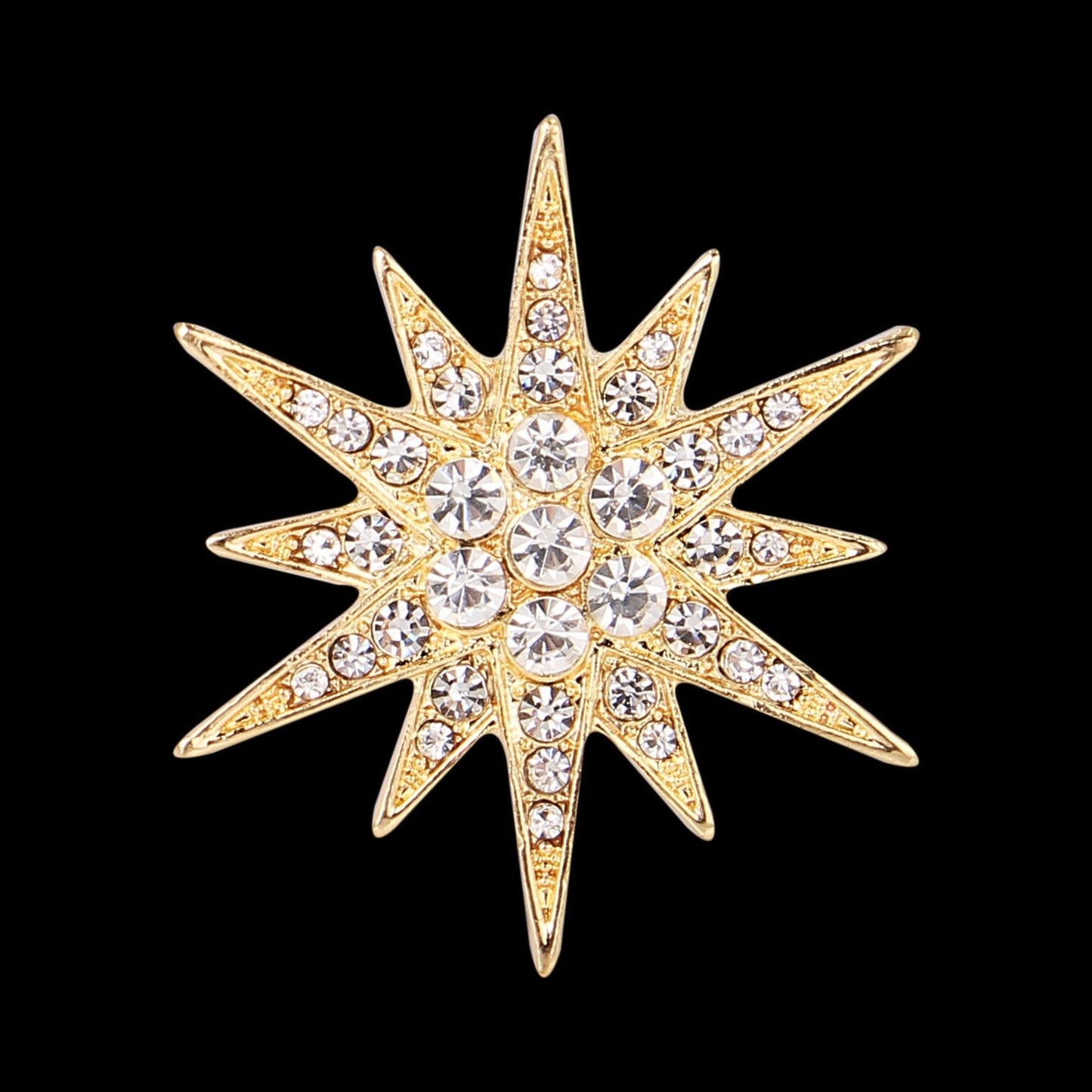 Diamond Fashion Cufflink Brooch Accessories - Broochs- Brooch - Broochs -