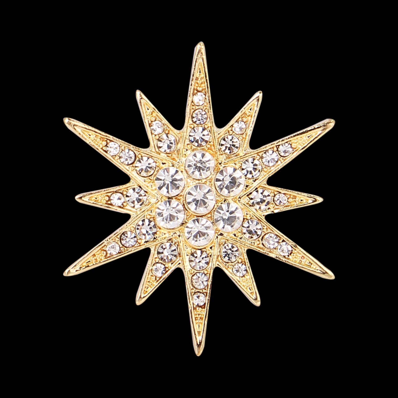 Diamond Fashion Cufflink Brooch Accessories - Broochs- Brooch - Broochs -