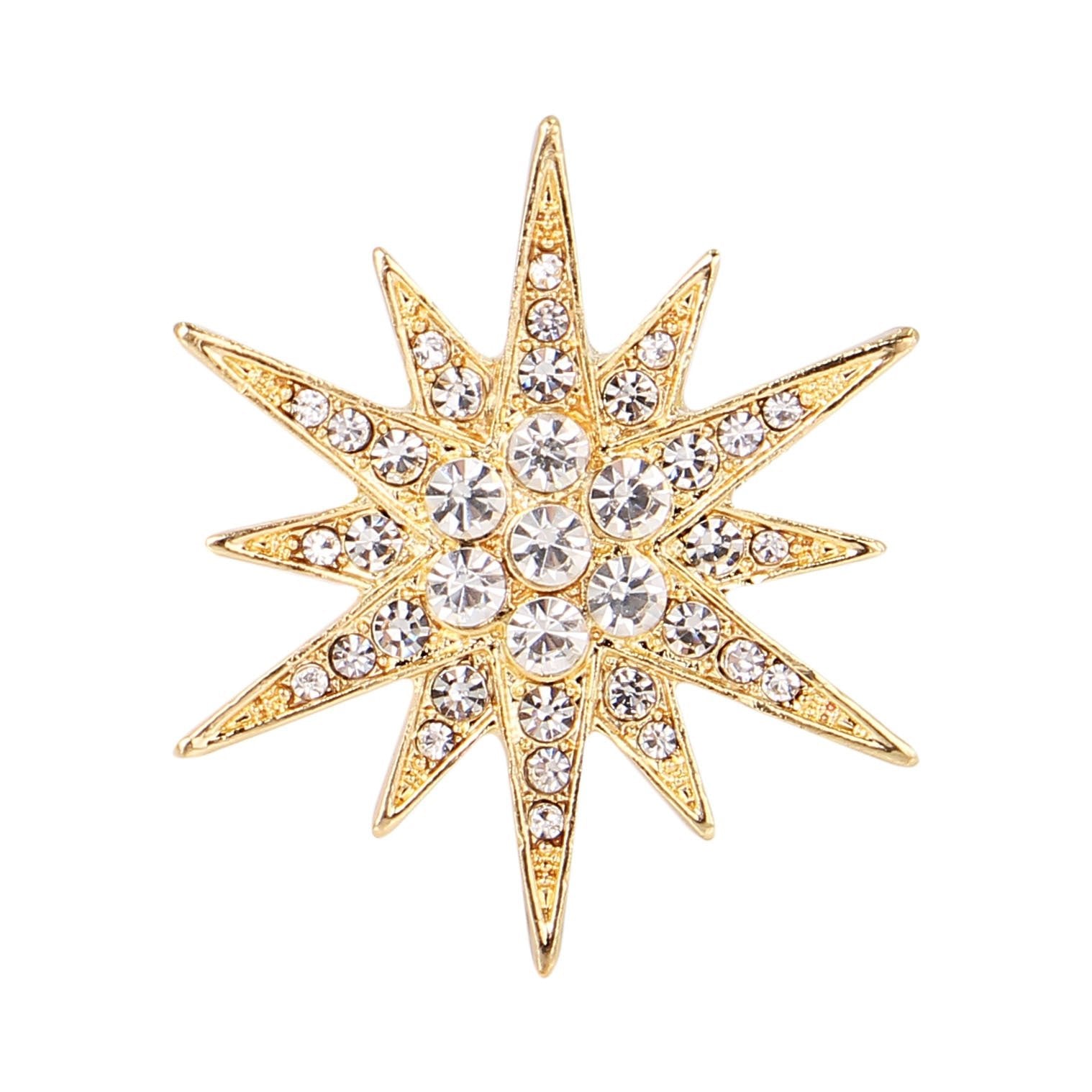 Diamond Fashion Cufflink Brooch Accessories - Broochs- Brooch - Broochs -