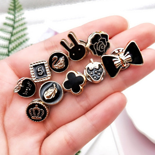 Anti-glare Metal Diamond Decorative Buckle Cute Brooch