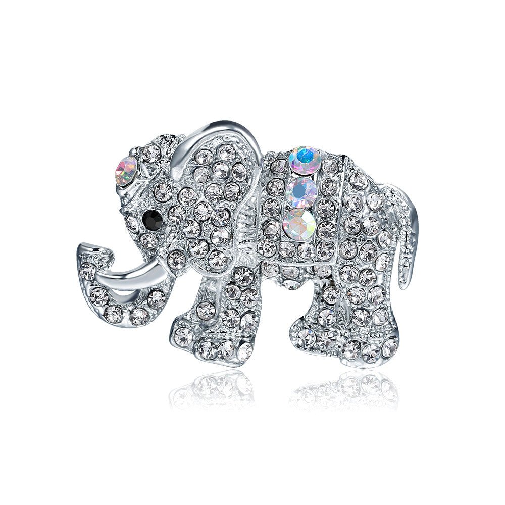 Elephant Rhinestone Brooch - Broochs- Brooch - Broochs -