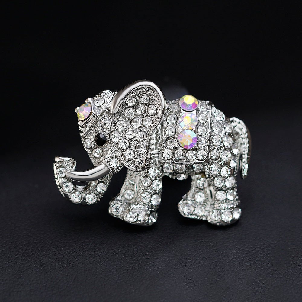 Elephant Rhinestone Brooch - Broochs- Brooch - Broochs -