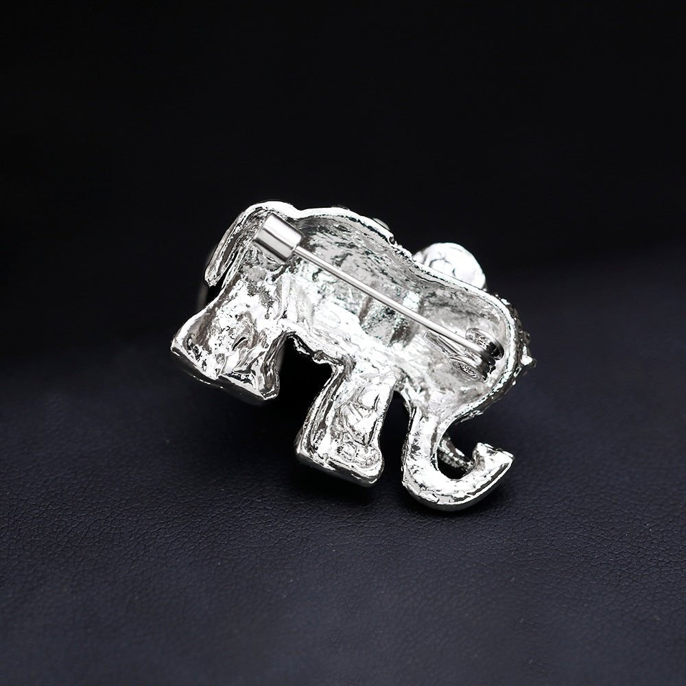 Elephant Rhinestone Brooch - Broochs- Brooch - Broochs -