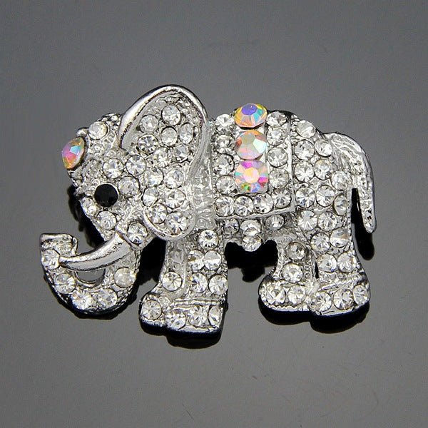 Elephant Rhinestone Brooch - Broochs- Brooch - Broochs -
