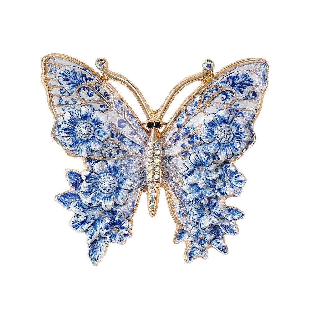 Enamel-painted Butterfly Brooch Sophisticated Luxe Yet Understated And Effortlessly Versatile - Broochs- Brooch - Broochs -