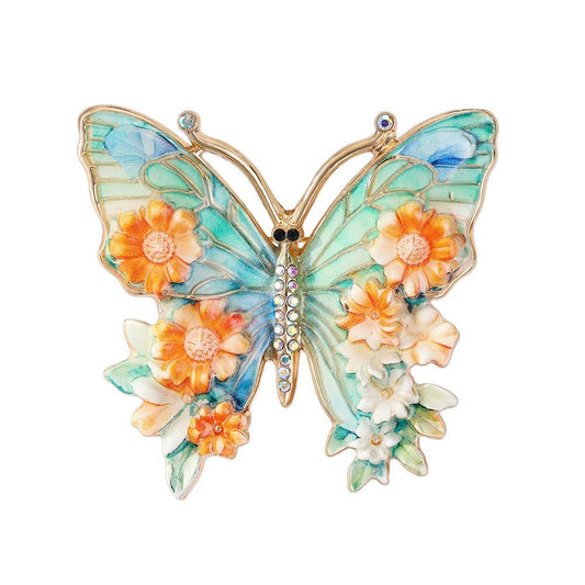 Enamel-painted Butterfly Brooch Sophisticated Luxe Yet Understated And Effortlessly Versatile - Broochs- Brooch - Broochs -
