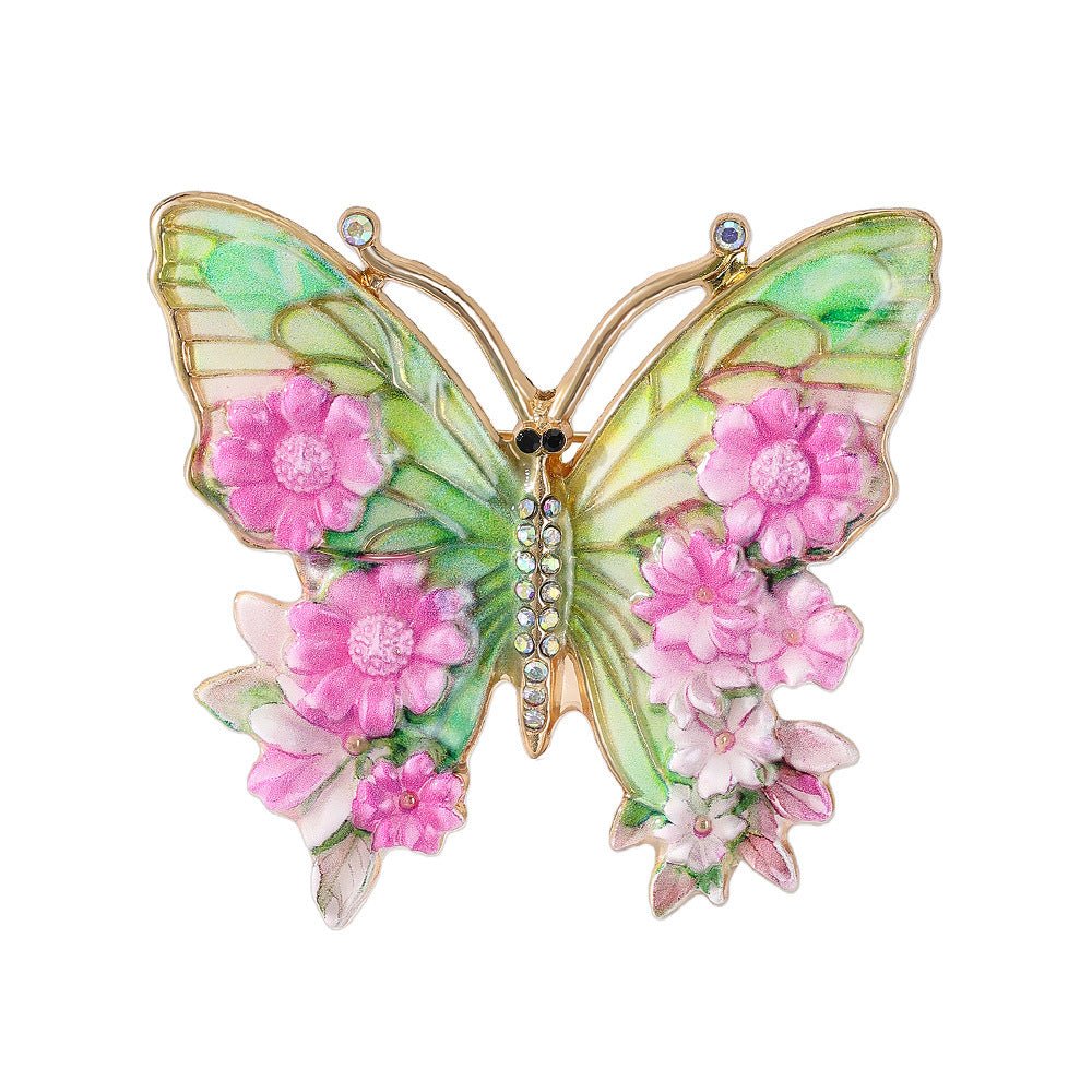 Enamel-painted Butterfly Brooch Sophisticated Luxe Yet Understated And Effortlessly Versatile - Broochs- Brooch - Broochs -