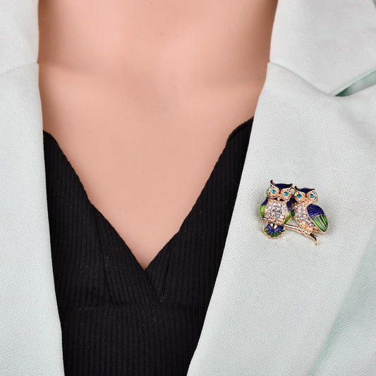 Fashion owl brooch - Broochs- Brooch - Broochs -