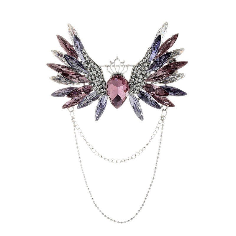 Flower Brooch Women Crystal Diamond Brooch Clothing Accessories - Broochs- Brooch - Broochs -